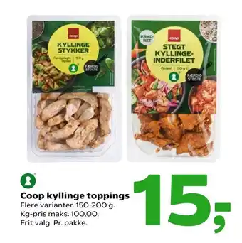 Coop 365 Coop kyllinge toppings tilbud