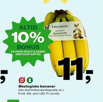 Coop 365 Økologiske bananer tilbud