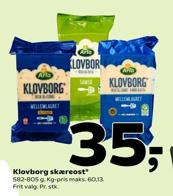Coop 365 Klovborg skæreost tilbud
