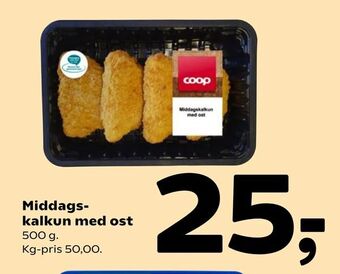Coop 365 Middagskalkun med ost tilbud