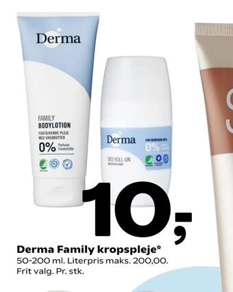 Coop 365 Derma Family kropspleje tilbud