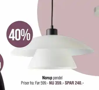 Ilva Norup pendel tilbud