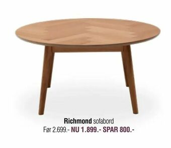 Ilva Richmond sofabord tilbud