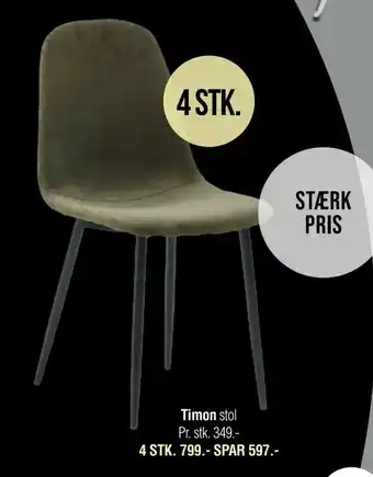 Ilva Timon stol tilbud