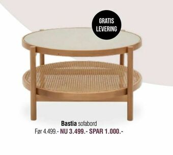 Ilva Bastia sofabord tilbud