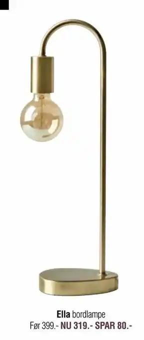 Ilva Ella bordlampe tilbud