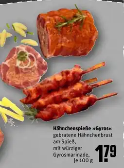 REWE DE Hähnchenspieẞe >>Gyros<< tilbud