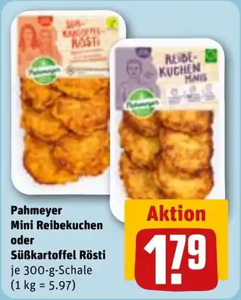 REWE Pahmeyer Mini Reibekuchen oder Süßkartoffel Rösti tilbud