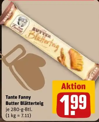 REWE Tante Fanny Butter Blätterteig tilbud