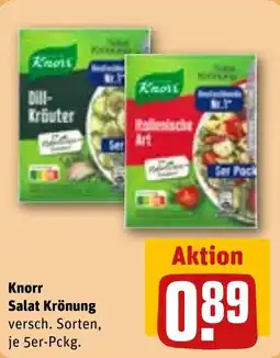REWE DE KNORR Salat Krönung tilbud