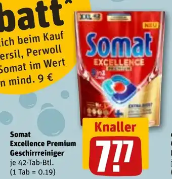 REWE SOMAT Excellence Premium Geschirrreiniger tilbud