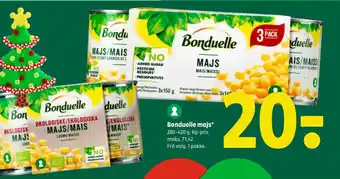 Coop 365 Bonduelle majs tilbud