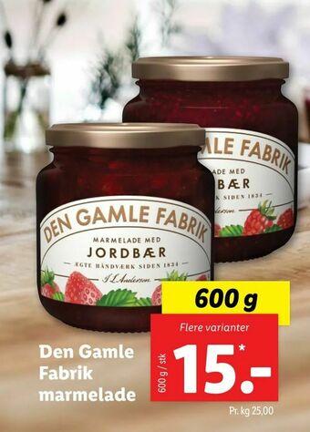 Den Gamle Fabrik marmelade