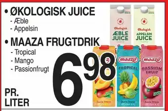 ABC Lavpris Økologisk juice • maaza frugtdrik tilbud