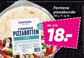 Bilka FONTANA pizzabunde tilbud