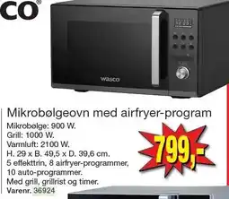 Harald Nyborg Mikrobølgeovn med airfryer-program tilbud