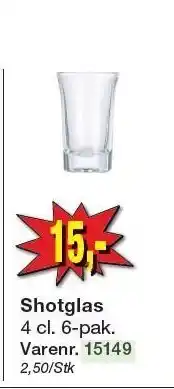 Harald Nyborg Shotglas tilbud