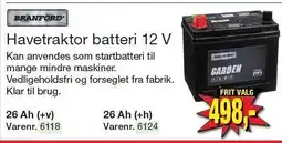Harald Nyborg Branford Havetraktor batteri 12 V tilbud