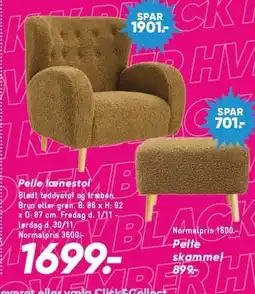 Bilka Pelle lænestol tilbud