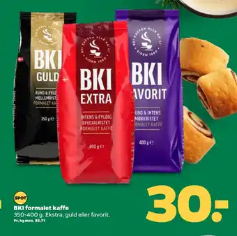 Netto BKI formalet kaffe tilbud