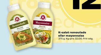 Dagli'Brugsen K-salat remoulade eller mayonnaise tilbud