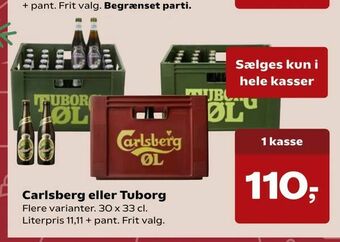 Dagli'Brugsen Carlsberg eller Tuborg tilbud