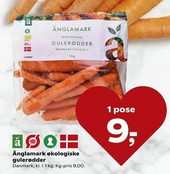 Dagli'Brugsen Änglamark økologiske gulerødder tilbud
