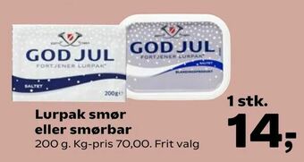 Lurpak smør eller smørbar