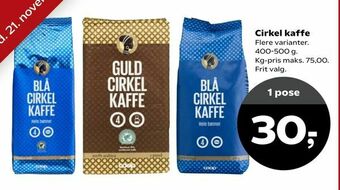 Dagli'Brugsen Cirkel kaffe tilbud