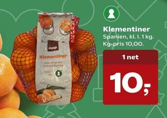 Dagli'Brugsen Klementiner tilbud