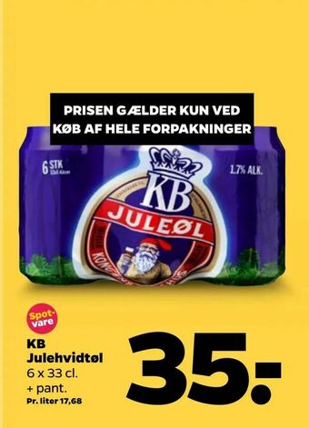 Netto KB Julehvidtøl tilbud