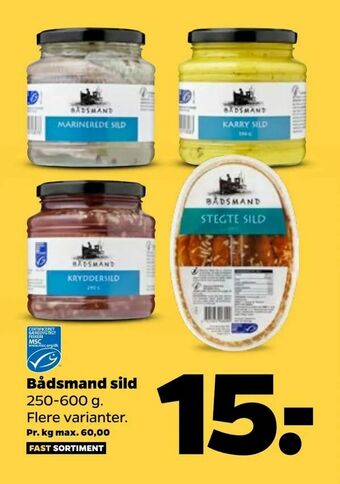 Netto Bådsmand sild tilbud
