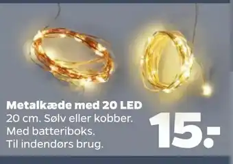 Netto Metalkæde med 20 LED tilbud