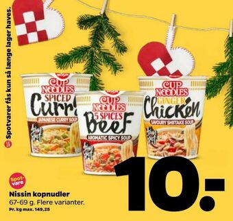 Netto Nissin kopnudler tilbud