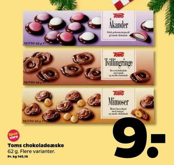 Netto Toms chokoladeæske tilbud