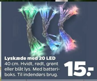 Netto Lyskæde med 20 LED tilbud