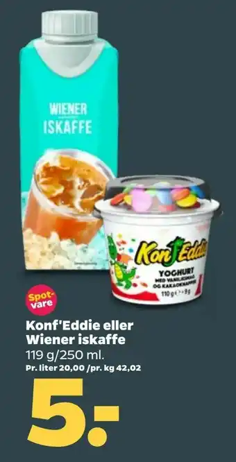 Netto Konf'Eddie eller Wiener iskaffe tilbud