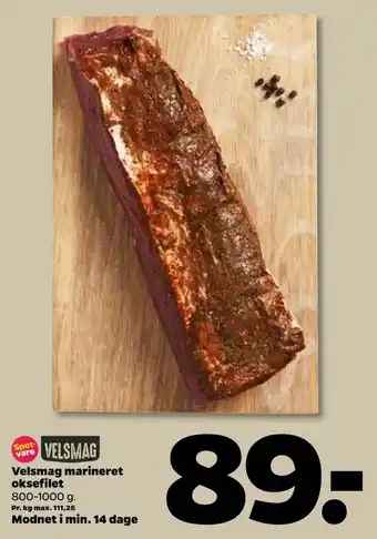 Netto Velsmag marineret oksefilet tilbud