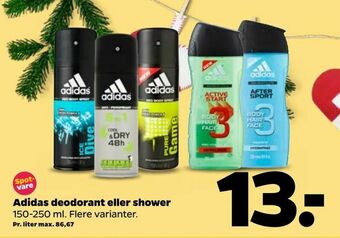 Netto Adidas deodorant eller shower tilbud