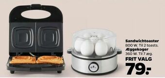 Netto Sandwichtoaster, Æggekoger tilbud