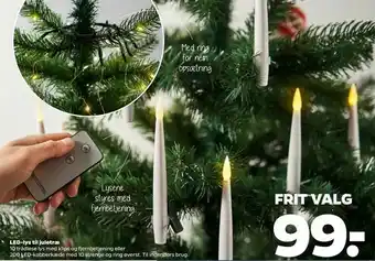 Netto LED-lys til juletræ tilbud