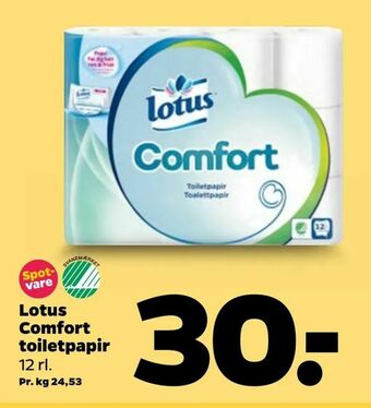 Netto Lotus Comfort toiletpapir tilbud