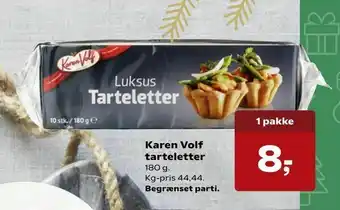 SuperBrugsen Karen Volf tarteletter tilbud