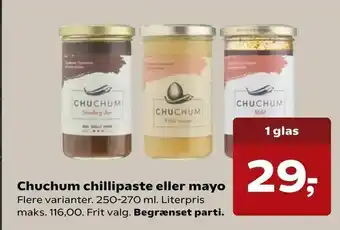 Chuchum chillipaste eller mayo