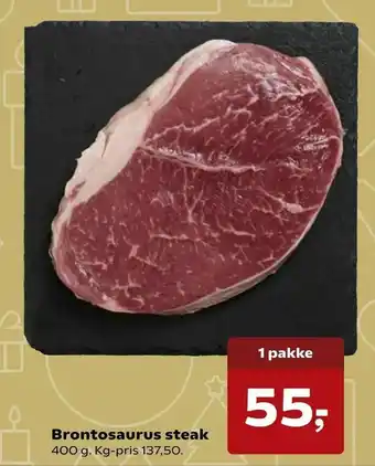 Brontosaurus steak