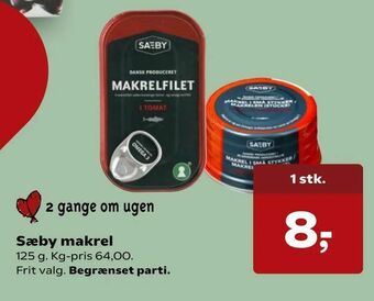 SuperBrugsen Sæby makrel tilbud
