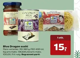 Blue Dragon sushi
