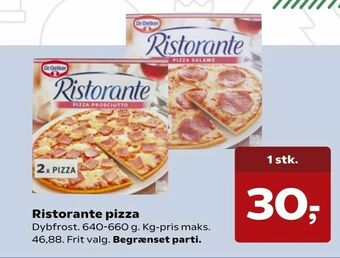 SuperBrugsen Ristorante pizza tilbud