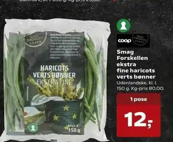 SuperBrugsen Smag Forskellen ekstra fine haricots verts bønner tilbud
