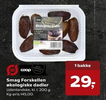 SuperBrugsen Smag Forskellen økologiske dadler tilbud